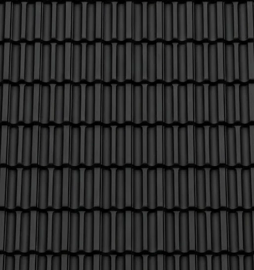 BRAAS Granat 15 Edelschiefer edelengobiert - Premium Tondachziegel